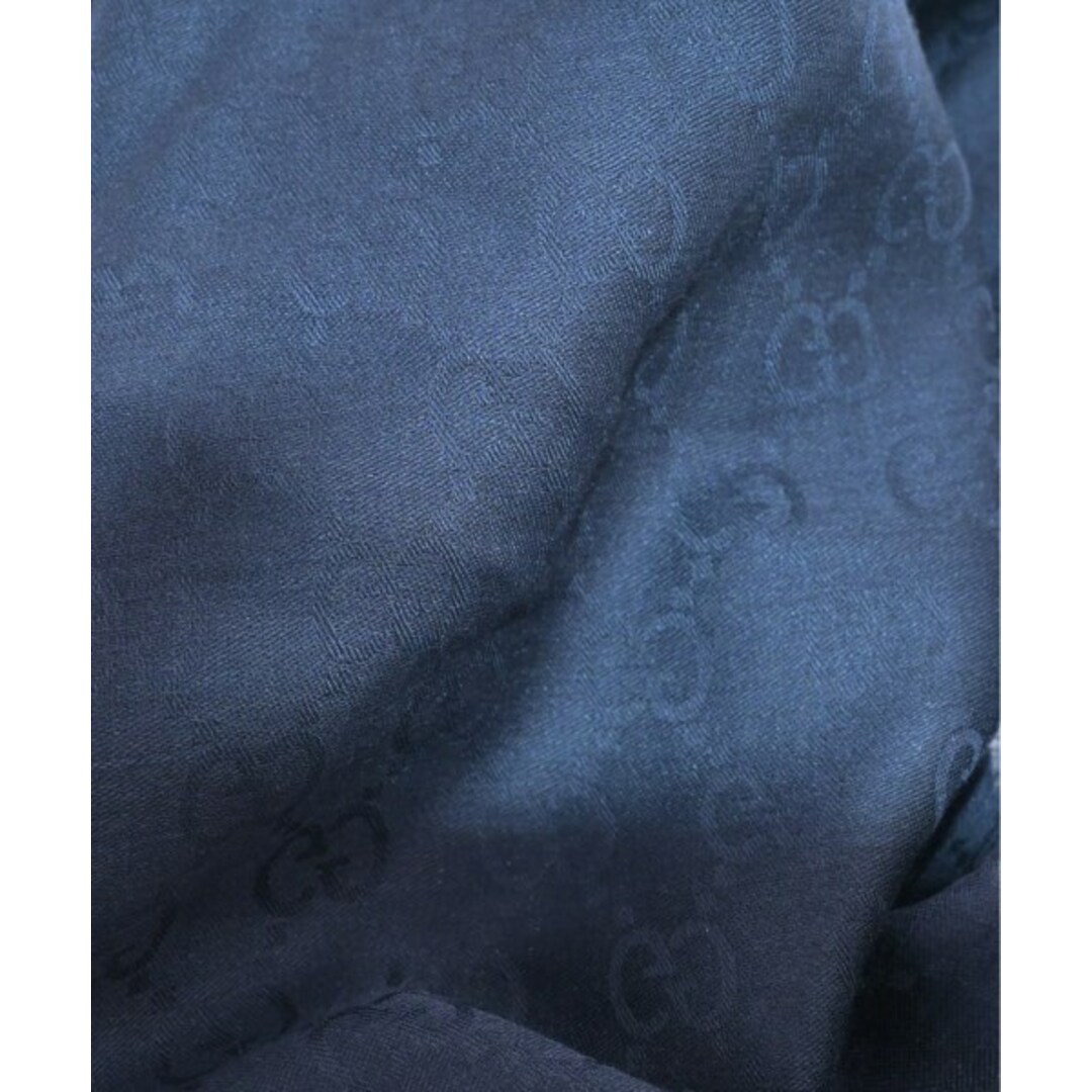 Gucci(グッチ)のGUCCI グッチ ストール - 紺 【古着】【中古】 レディースのファッション小物(ストール/パシュミナ)の商品写真