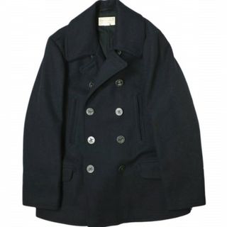 RRL - RRL ダブルアールエル 10BUTTON 13STAR WOOL P-COAT 10ボタン13スター ウールピーコート MNRROTWM5100014 L ネイビー Double RL メルトン Pコート アウター【中古】【RRL】