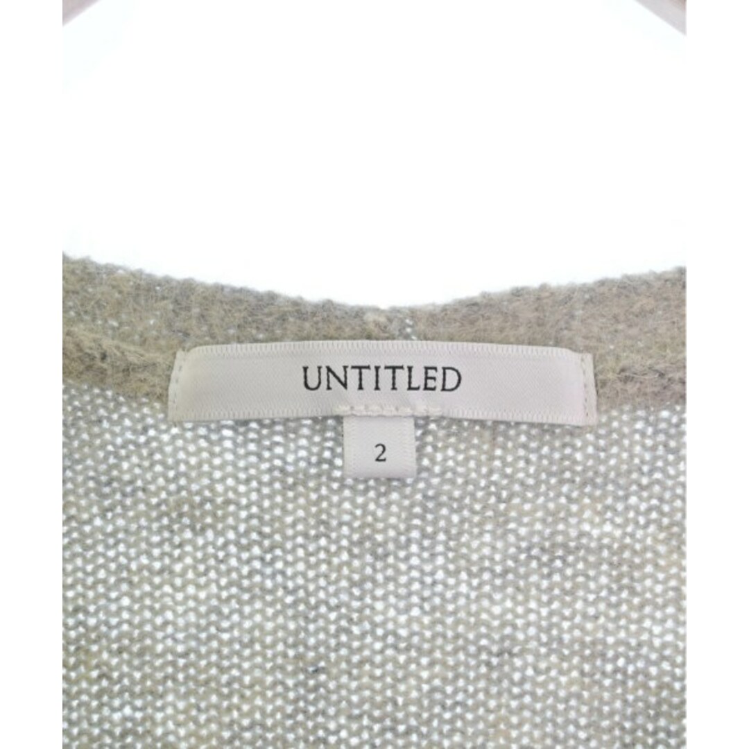 UNTITLED(アンタイトル)のUNTITLED アンタイトル ニット・セーター 2(M位) グレーベージュ系 【古着】【中古】 レディースのトップス(ニット/セーター)の商品写真