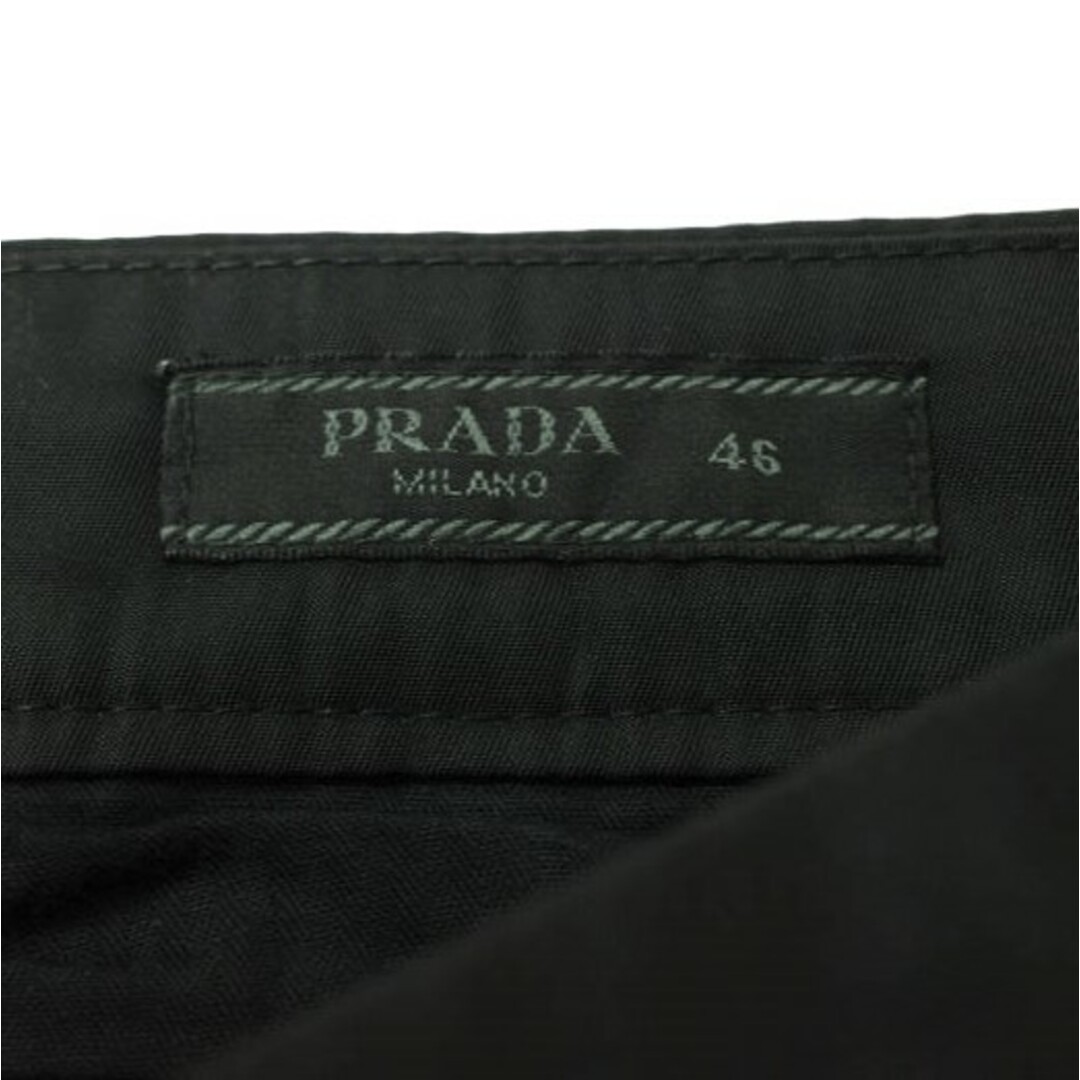 PRADA(プラダ)のPRADA プラダ 19AW ジップデザイン ナイロンテーパードパンツ ACU1 2019 2716 SPH S192 I18 46 ブラック ボトムス【中古】【PRADA】 メンズのパンツ(その他)の商品写真