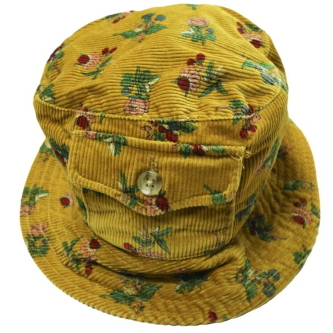 Engineered Garments(エンジニアードガーメンツ)のEngineered Garments エンジニアードガーメンツ アメリカ製 ネペンテス25周年記念 Bucket Hat - Corduroy Floral Print コーデュロイフローラルプリント バケットハット M(内周約60cm) マスタード 帽子【中古】【Engineered Garments】 メンズの帽子(ハット)の商品写真