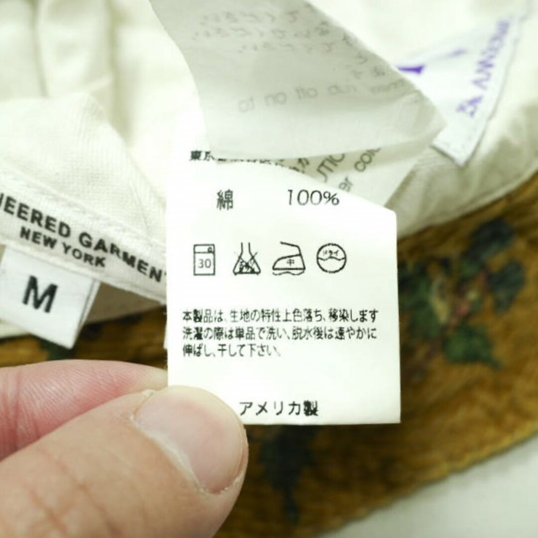 Engineered Garments(エンジニアードガーメンツ)のEngineered Garments エンジニアードガーメンツ アメリカ製 ネペンテス25周年記念 Bucket Hat - Corduroy Floral Print コーデュロイフローラルプリント バケットハット M(内周約60cm) マスタード 帽子【中古】【Engineered Garments】 メンズの帽子(ハット)の商品写真