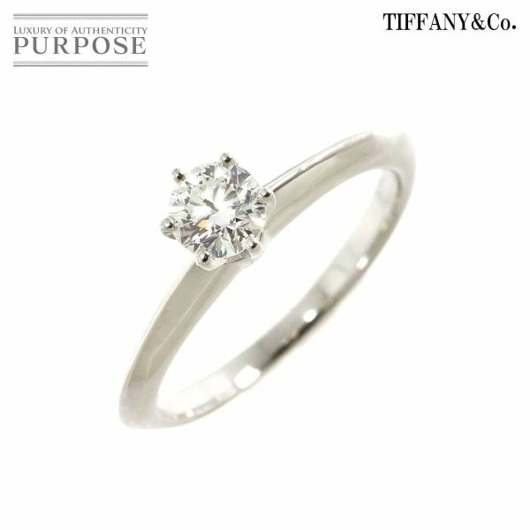 Tiffany & Co.(ティファニー)のティファニー TIFFANY&Co. ソリティア ダイヤ 0.31ct I/VS1/3EX 6.5号 リング Pt 指輪 【鑑定書付き】VLP 90212427 レディースのアクセサリー(リング(指輪))の商品写真