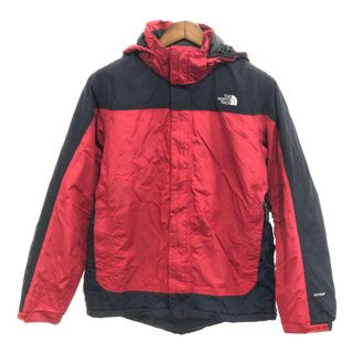 ザノースフェイス(THE NORTH FACE)のTHE NORTH FACE ノースフェイス HYVENT 中綿 マウンテンジャケット 防水 アウトドア レッド (メンズ L) 中古 古着 P6089(マウンテンパーカー)