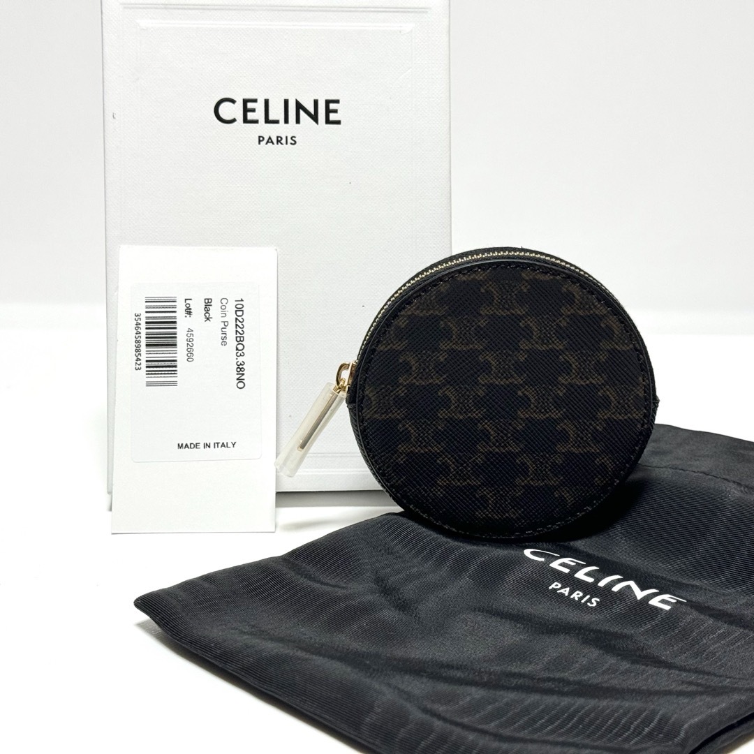 celine(セリーヌ)のセリーヌ トリオンフ キャンバス ラウンド コインケー ス 小銭入れ レディースのファッション小物(コインケース)の商品写真