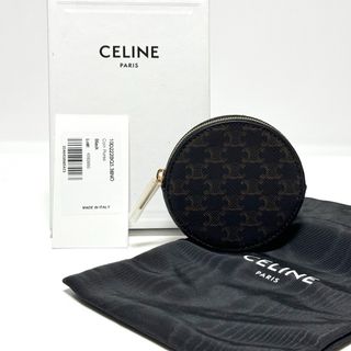 セリーヌ(celine)のセリーヌ トリオンフ キャンバス ラウンド コインケー ス 小銭入れ(コインケース)