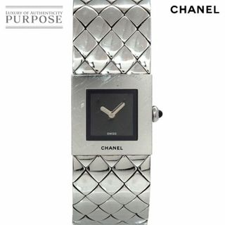 シャネル(CHANEL)のシャネル CHANEL マトラッセ H0009 ヴィンテージ レディース 腕時計 ブラック 文字盤 クォーツ ウォッチ VLP 90220173(腕時計)