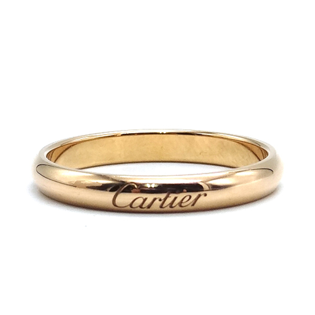 Cartier(カルティエ)のカルティエ エングレーブド リング ＃59 約18.5号 指輪 K18 ピンクゴールド ウェディング CARTIER 横浜BLANC レディースのアクセサリー(リング(指輪))の商品写真