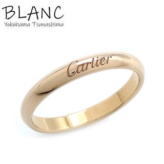 カルティエ(Cartier)のカルティエ エングレーブド リング ＃59 約18.5号 指輪 K18 ピンクゴールド ウェディング CARTIER 横浜BLANC(リング(指輪))