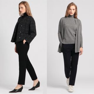 セオリーリュクス(Theory luxe)のtheory luxe 23AW ウォッシャブル ウールジャージー素材 パンツ(クロップドパンツ)