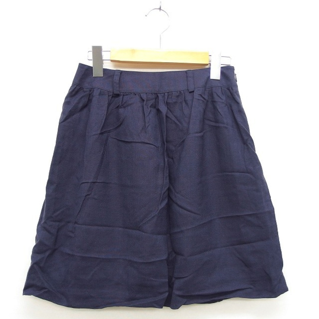 NOLLEY'S(ノーリーズ)のノーリーズ Nolley's スカート 台形 ミニ 無地 シンプル 36 紺 レディースのスカート(ミニスカート)の商品写真