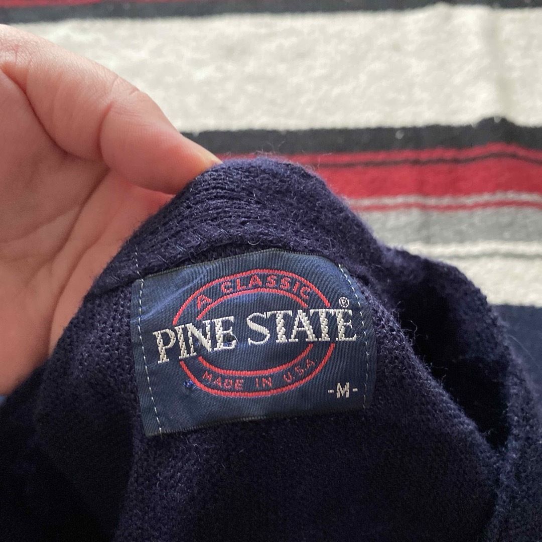 VINTAGE(ヴィンテージ)のvintage 70s〜 PINE STATE アクリルカーディガン USA製 メンズのトップス(カーディガン)の商品写真