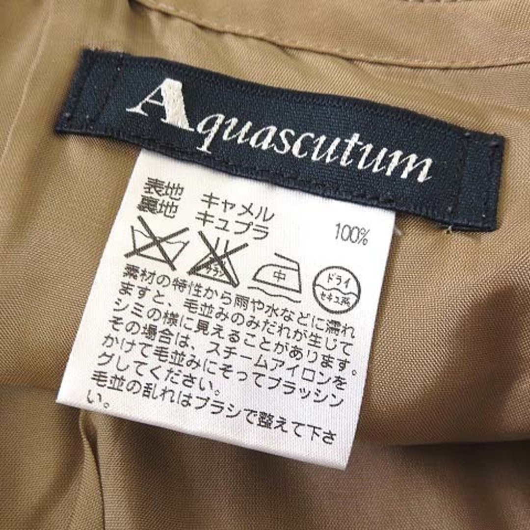 AQUA SCUTUM(アクアスキュータム)のアクアスキュータム スカート タイト キャメル ウール 100％ ひざ丈 M レディースのスカート(ひざ丈スカート)の商品写真