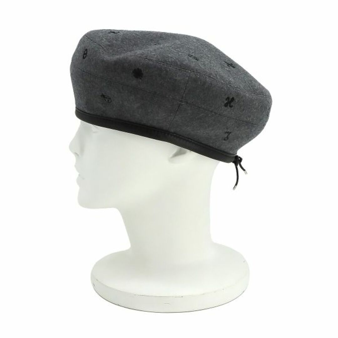Hermes(エルメス)の未使用 展示品 エルメス HERMES サントノーレチャーム ベレー帽 帽子 カシミヤ 100％ グレー VLP 90221163 レディースの帽子(ハンチング/ベレー帽)の商品写真