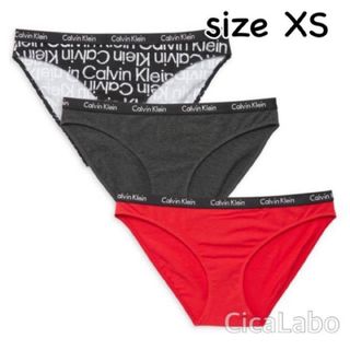 カルバンクライン(Calvin Klein)の【新品】カルバンクライン ビキニ ショーツ 3枚セット XS(ショーツ)