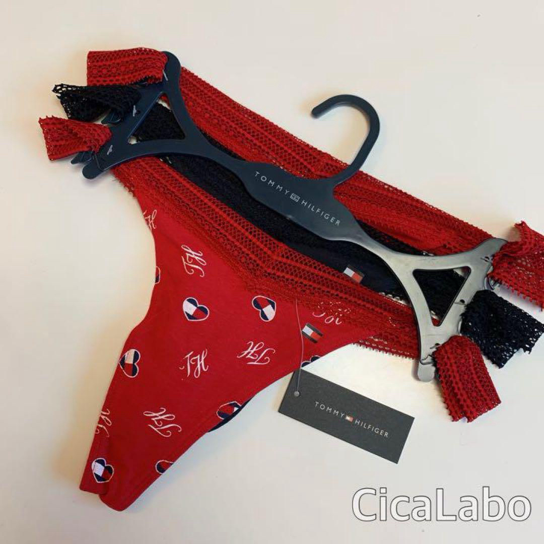 Calvin Klein(カルバンクライン)の【新品】トミー Tバック ショーツ 3枚セット M レディースの下着/アンダーウェア(ショーツ)の商品写真