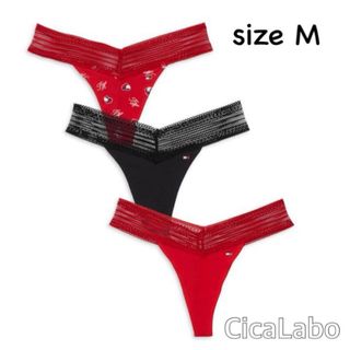 カルバンクライン(Calvin Klein)の【新品】トミー Tバック ショーツ 3枚セット M(ショーツ)