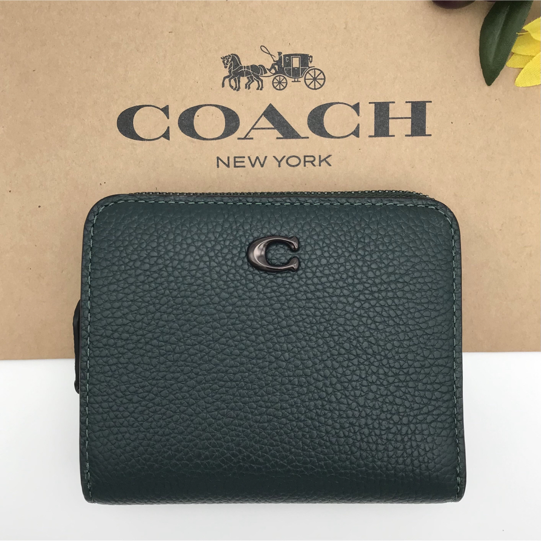 COACH 財布 ★大人気★ ビルフォールド ウォレット フォレスト 新品ファッション小物