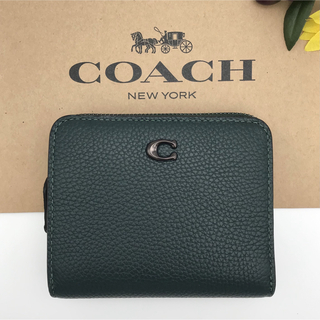 コーチ(COACH)のCOACH 財布 ★大人気★ ビルフォールド ウォレット フォレスト 新品(財布)