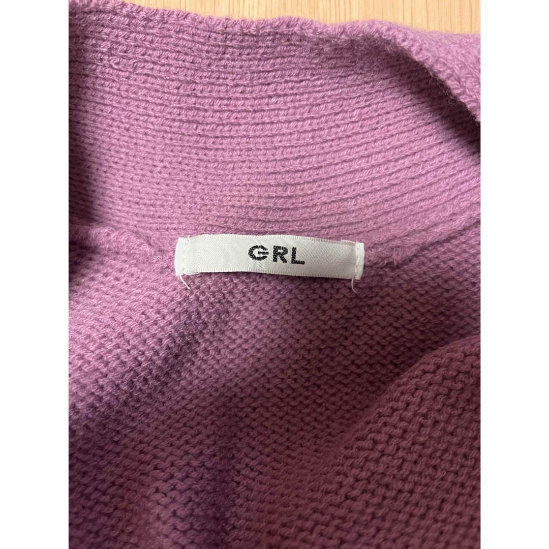 GRL(グレイル)のGRL（グレイル）ベルト付ニットガウンカーディガン レディースのトップス(カーディガン)の商品写真