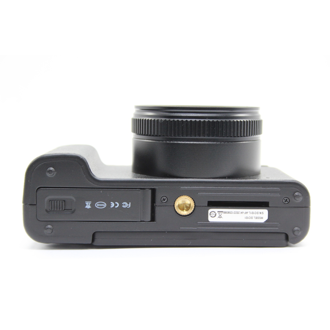 【極美品 返品保証】 【元箱付き】Digital Camera DC101 ブラック 4K Cmos 16x バッテリー付き コンパクトデジタルカメラ  s6157 スマホ/家電/カメラのカメラ(コンパクトデジタルカメラ)の商品写真