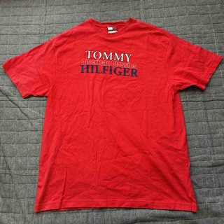 トミーヒルフィガー(TOMMY HILFIGER)のTOMMY FILFIGER トミーヒルフィガー 半袖 Tシャツ ロゴ メンズM(Tシャツ/カットソー(半袖/袖なし))
