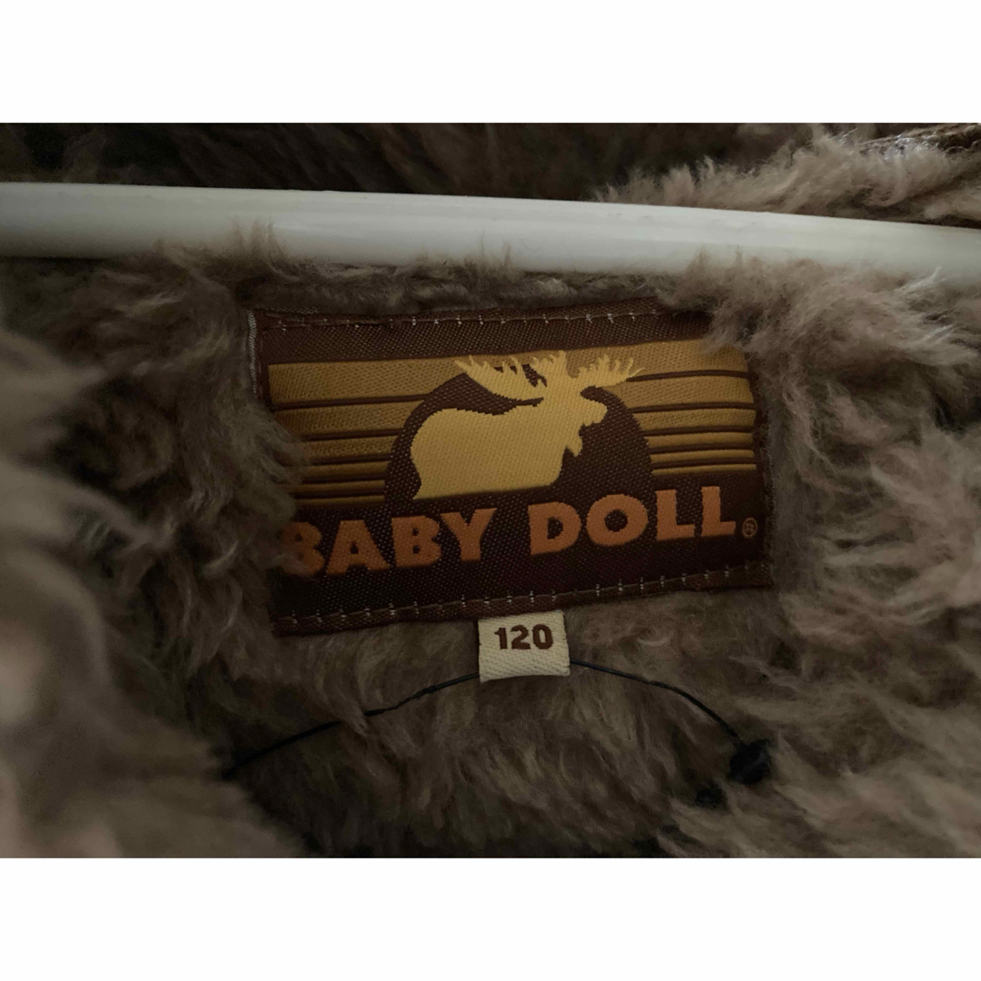 BABYDOLL(ベビードール)のkidsダッフルコートモコモコ120🐏値下げ📌 キッズ/ベビー/マタニティのキッズ服男の子用(90cm~)(コート)の商品写真