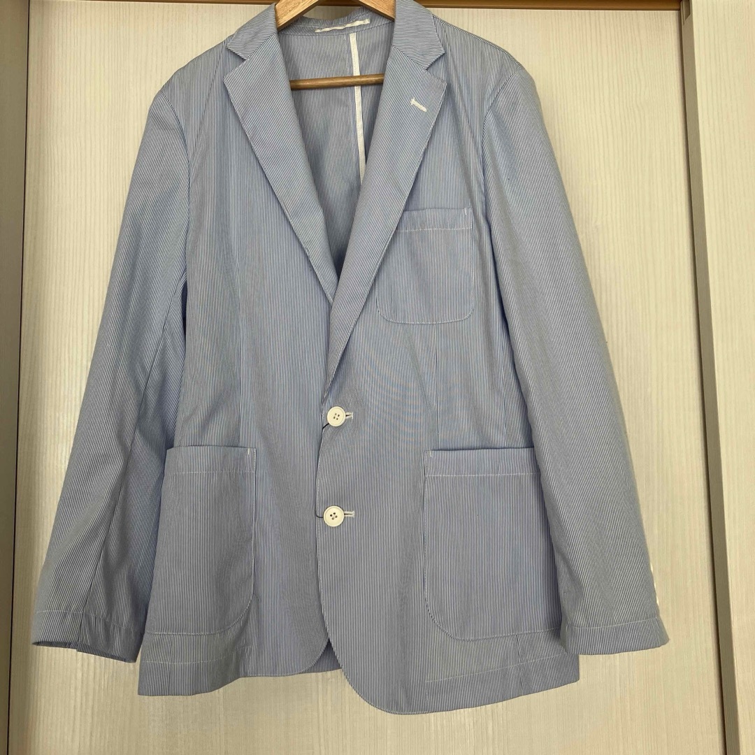 メンズ　ブルーストライプサマージャケット メンズのジャケット/アウター(テーラードジャケット)の商品写真