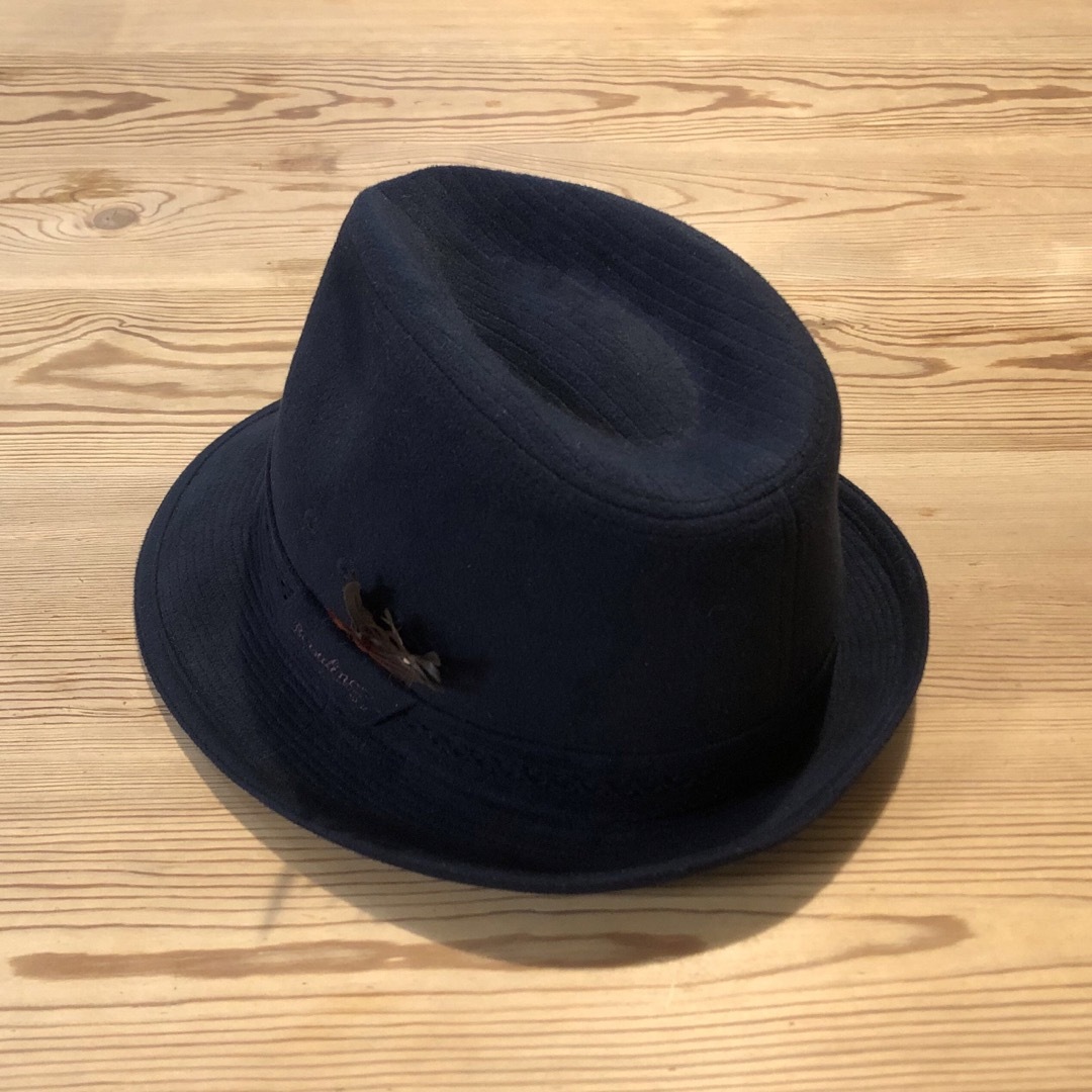 Borsalino - ボルサリーノ 中折れ ソフトハット 日本製 羽根付き