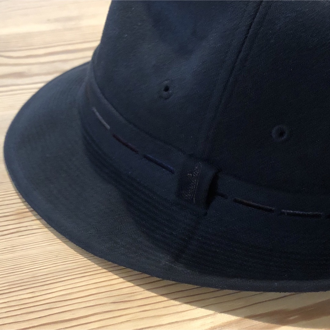 Borsalino - ボルサリーノ 中折れ ソフトハット 日本製 黒 57cm