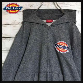 ディッキーズ(Dickies)の【人気定番デザイン】ディッキーズ　ワッペンロゴパーカー　グレー　H576R(パーカー)