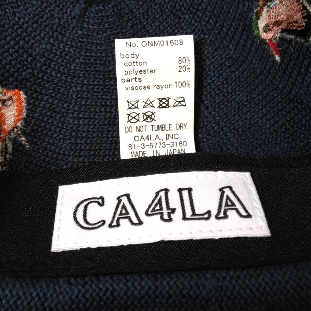CA4LA(カシラ)のCA4LA 鴨の刺繍入り ベレー帽 レディースの帽子(ハンチング/ベレー帽)の商品写真