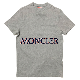 MONCLER - モンクレール 胸ロゴ ワッペン 半袖 Tシャツ 青 ブルー Mの 