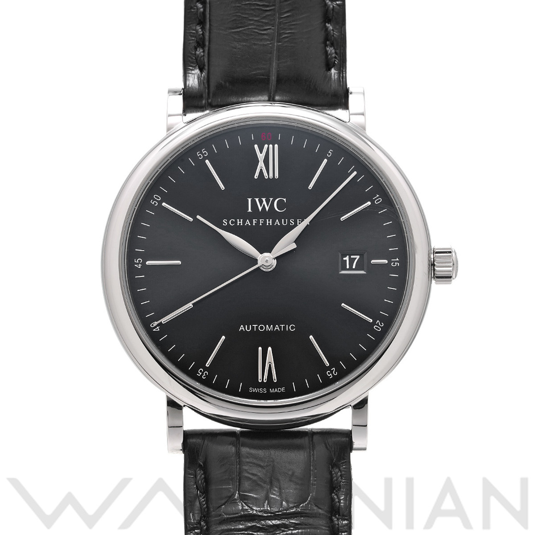 中古 インターナショナルウォッチカンパニー IWC IW356502 ブラック メンズ 腕時計 | フリマアプリ ラクマ