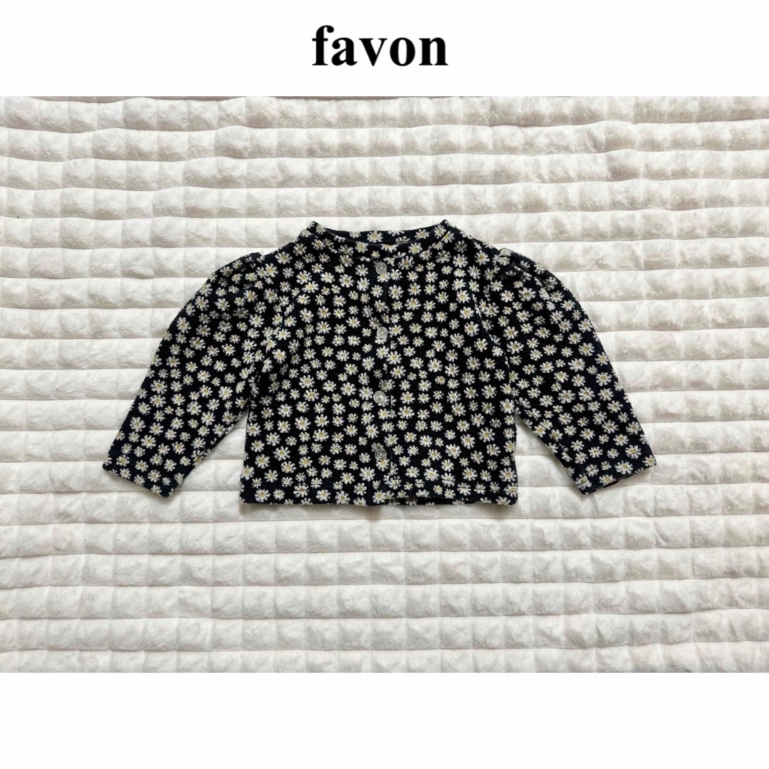 バースデイ(バースデイ)のバースデイ　favon 花柄　カーディガン キッズ/ベビー/マタニティのキッズ服女の子用(90cm~)(カーディガン)の商品写真