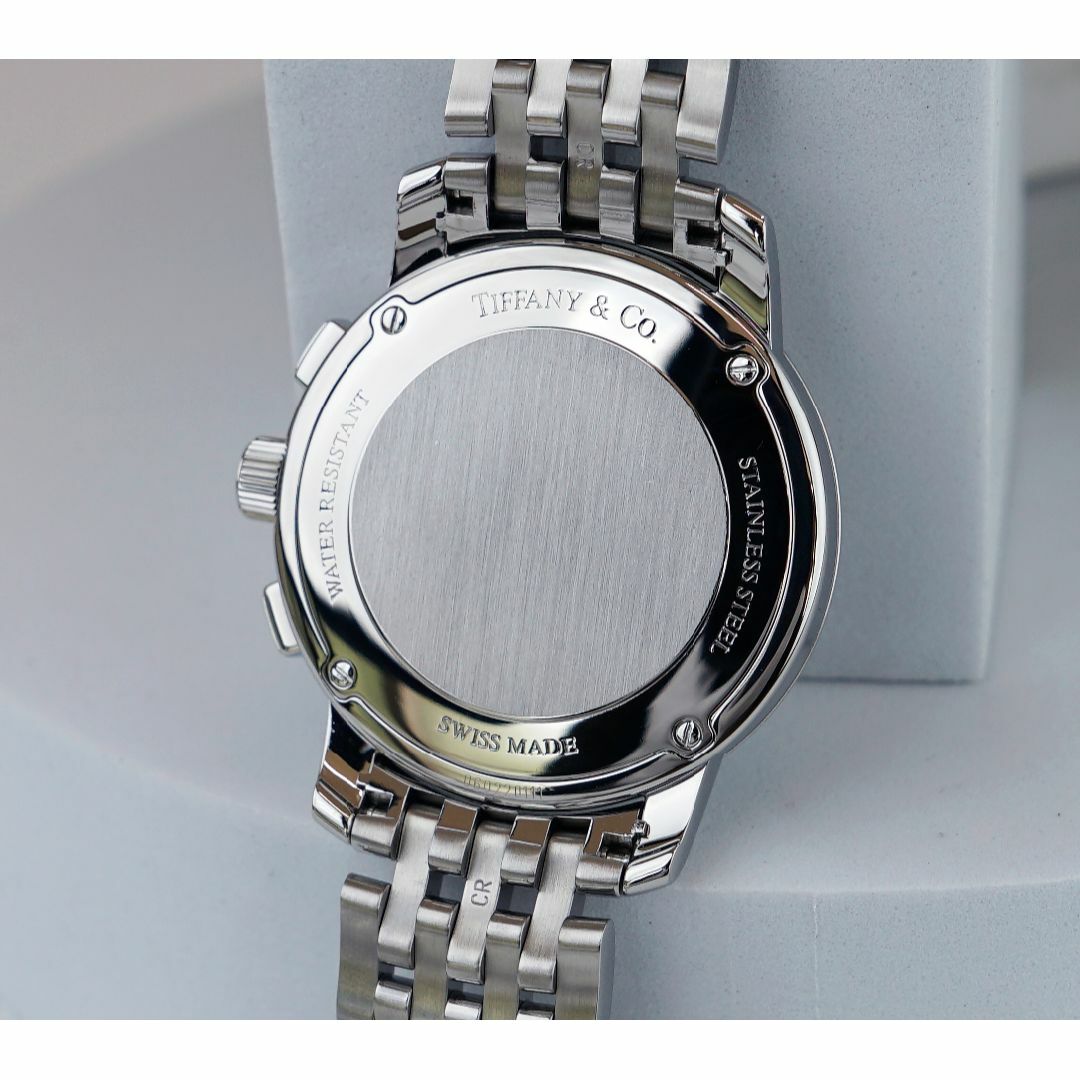 Tiffany & Co.(ティファニー)の美品 ティファニー マーク クロノ シルバー ローマン メンズ Tiffany メンズの時計(腕時計(アナログ))の商品写真