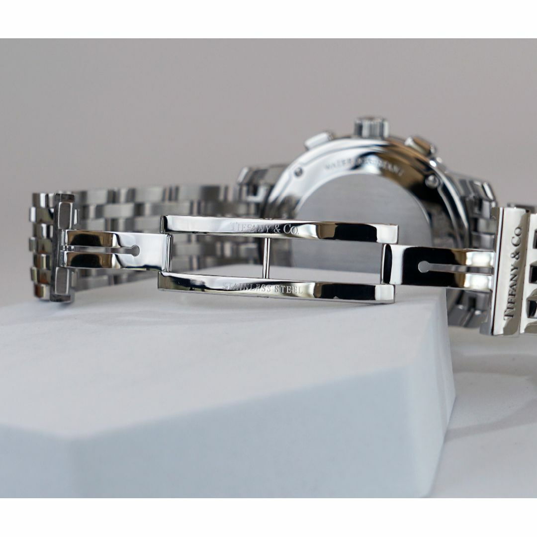 Tiffany & Co.(ティファニー)の美品 ティファニー マーク クロノ シルバー ローマン メンズ Tiffany メンズの時計(腕時計(アナログ))の商品写真
