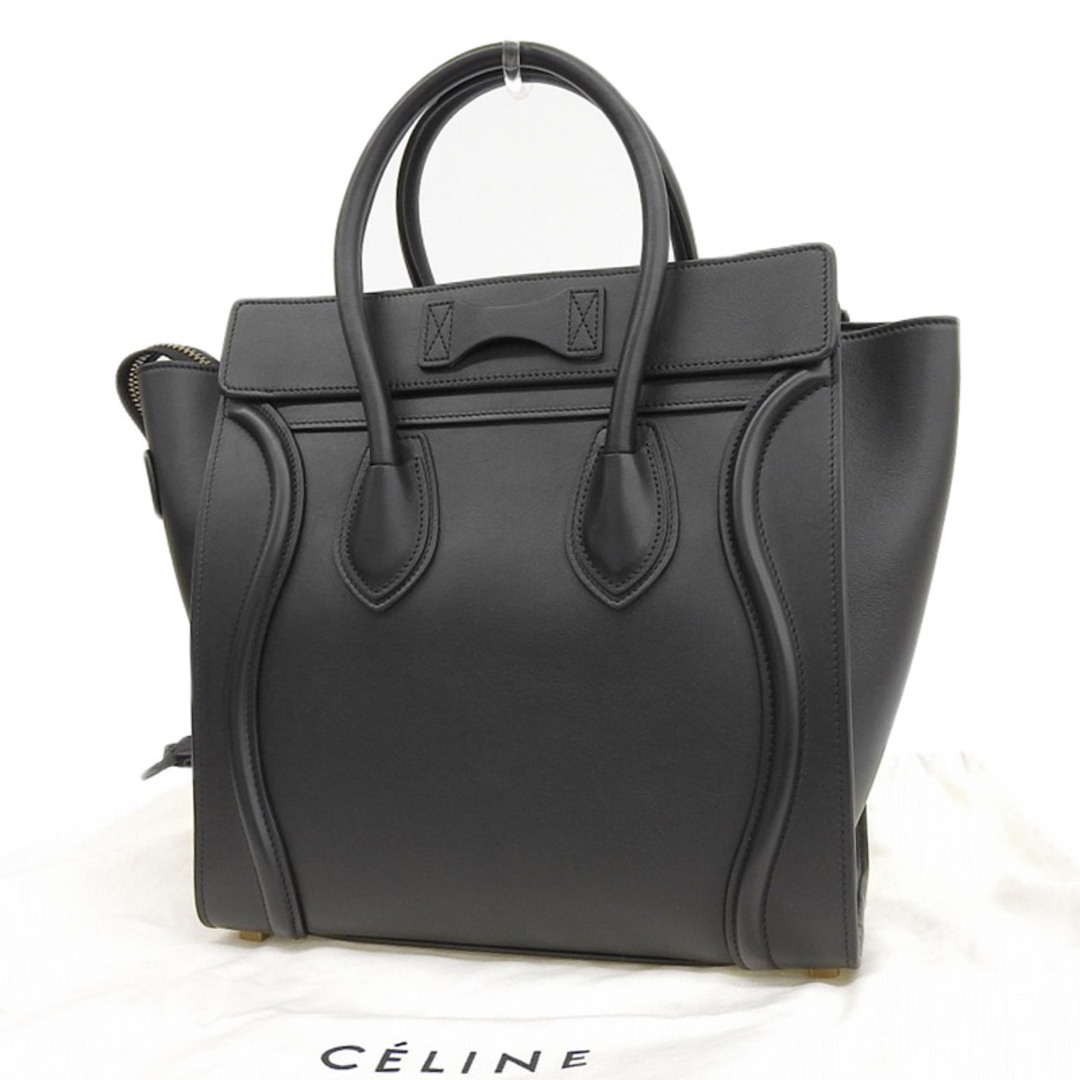 celine(セリーヌ)のセリーヌ CELINE ラゲージ マイクロショッパー ハンドバッグ レザー ブラック 中古 新入荷 OB1692 レディースのバッグ(ハンドバッグ)の商品写真