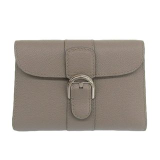 アザー(other)のデルボー DELVAUX ブリヨン コンパクトウォレット 三つ折り財布 レザー グレージュ AB0493AAU0 中古 新入荷 OBB0539(財布)