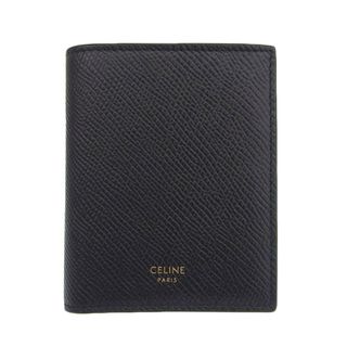 セリーヌ(celine)のセリーヌ CELINE 二つ折り財布 コンパクトウォレット レザー ブラック 10E493BEL38NO 中古 新入荷 OBB0544(財布)