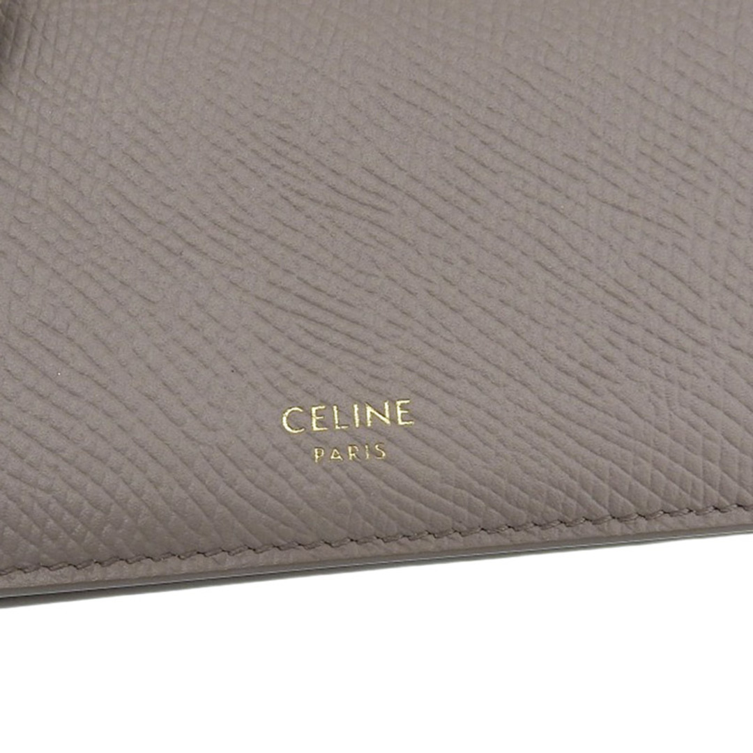 celine(セリーヌ)のセリーヌ CELINE ビジネスカードホルダー カードケース 名刺入れ レザー グレージュ カードケース 10J813BEL.10BL 中古 新入荷 OBB0541 レディースのファッション小物(名刺入れ/定期入れ)の商品写真