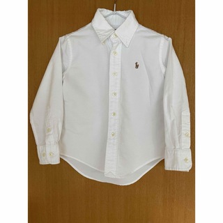 ラルフローレン(Ralph Lauren)のラルフローレン　キッズ　100サイズ　ボタンダウンシャツ　ホワイト(ブラウス)