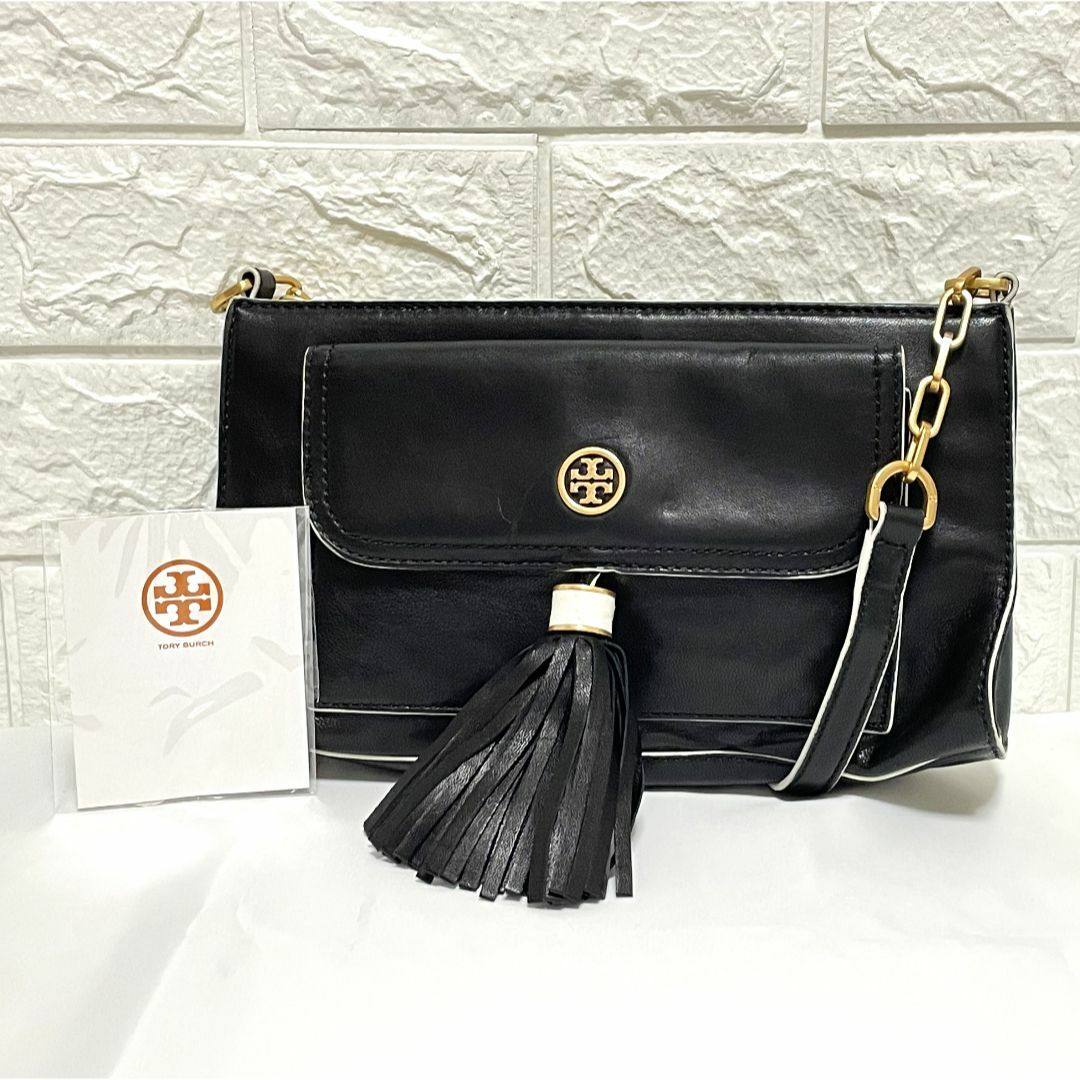 Tory Burch(トリーバーチ)の★トリーバーチ★ショルダーバッグ/斜め掛け ブラック ゴールド金具 チェーン レディースのバッグ(ショルダーバッグ)の商品写真