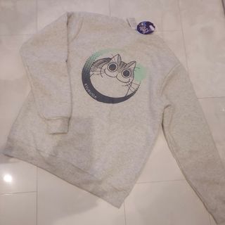 トレーナー　夜は猫といっしょ(Tシャツ/カットソー(七分/長袖))