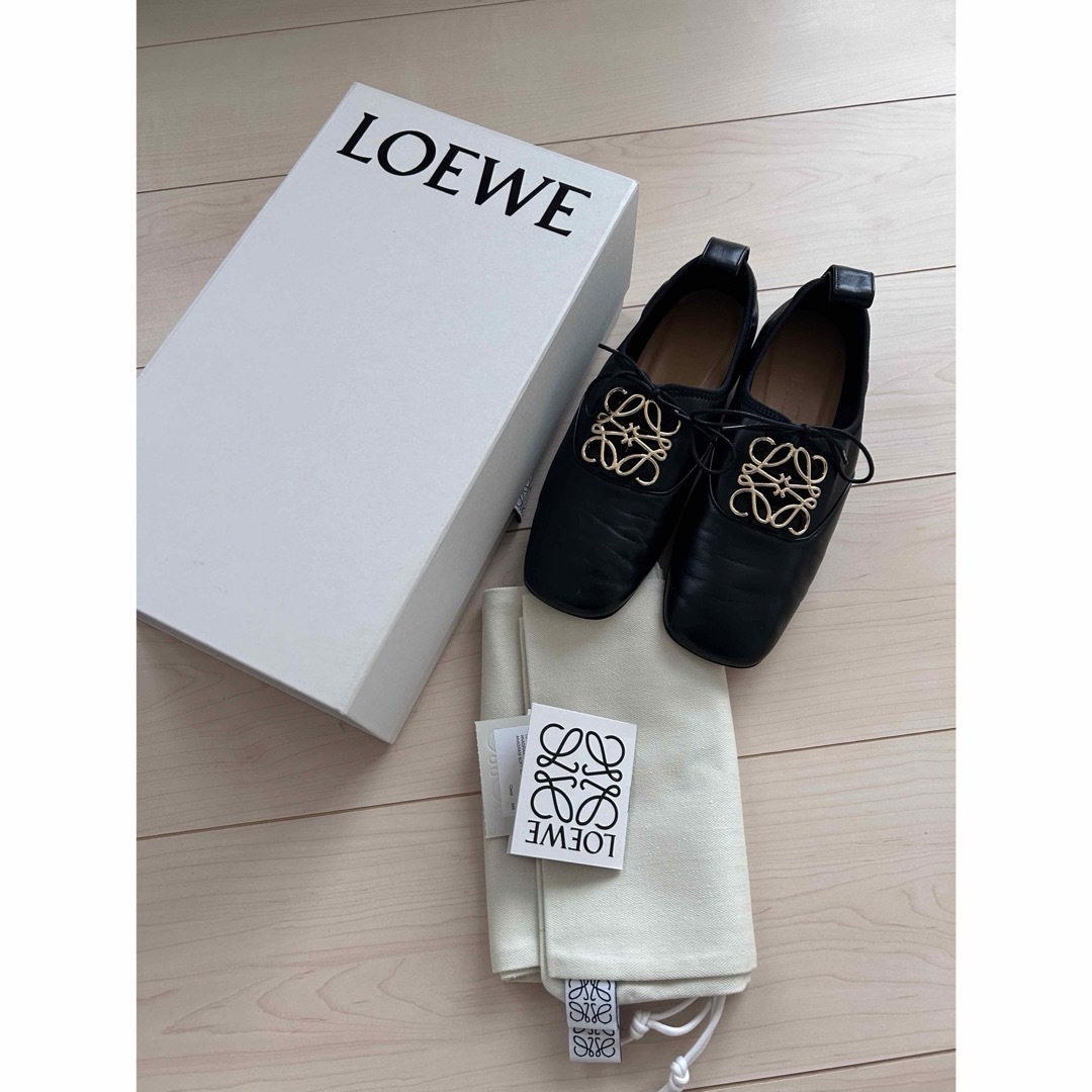 LOEWE(ロエベ)の新品 LOEWE アナグラム レースアップ ダービーシューズ レディースの靴/シューズ(ローファー/革靴)の商品写真