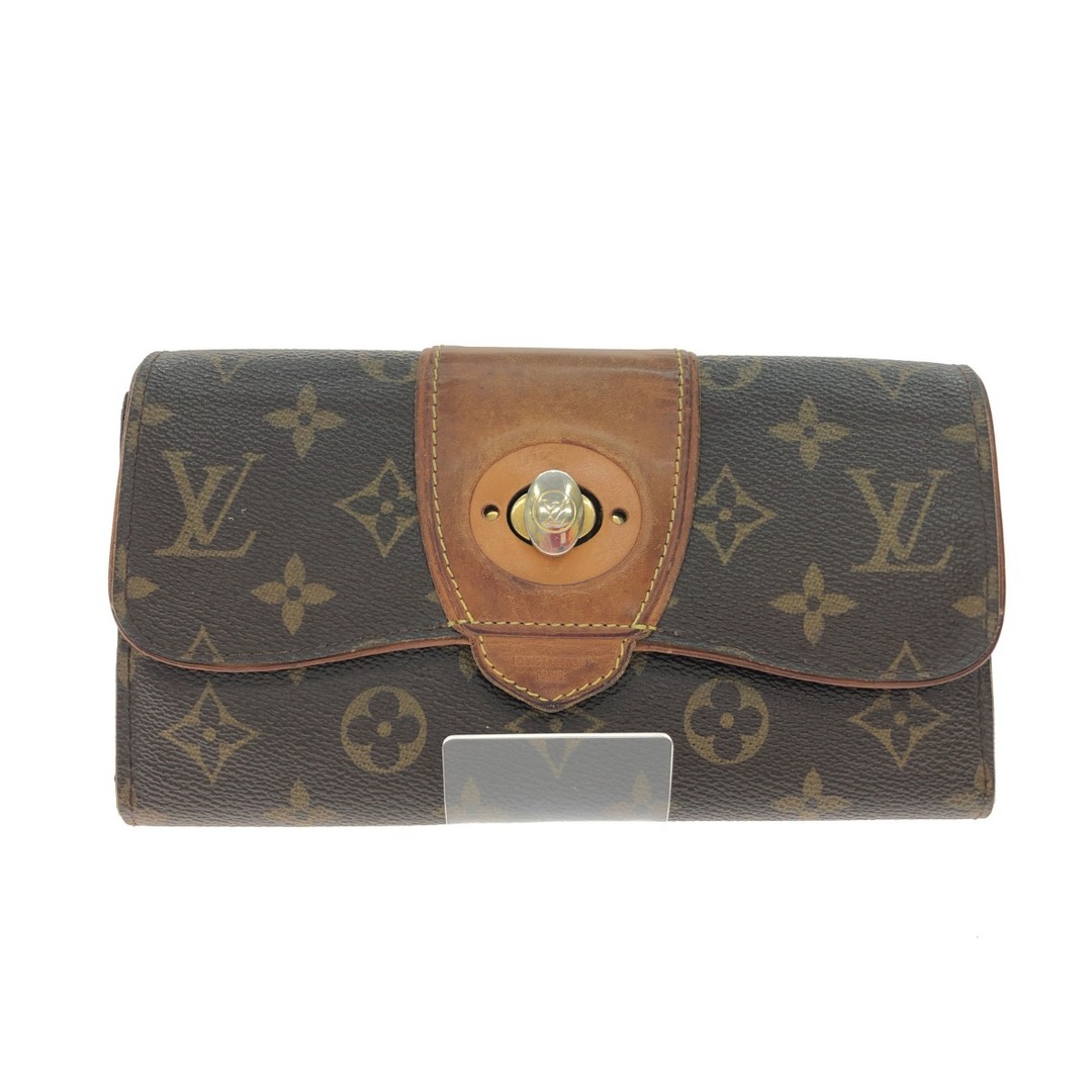 LOUIS VUITTON(ルイヴィトン)の▼▼LOUIS VUITTON ルイヴィトン レディース 長財布 モノグラム ポルトフォイユ・ボエシ 金具欠品 M63220 ブラウン ハンドメイドのファッション小物(財布)の商品写真