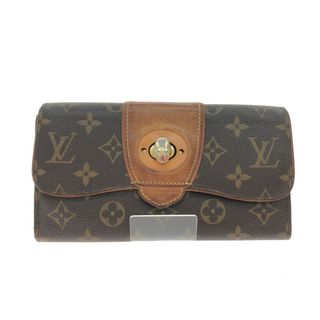 ルイヴィトン(LOUIS VUITTON)の▼▼LOUIS VUITTON ルイヴィトン レディース 長財布 モノグラム ポルトフォイユ・ボエシ 金具欠品 M63220 ブラウン(財布)