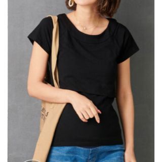 スウィートマミー(SWEET MOMMY)の授乳口付き　マタニティＴシャツ（新品）(マタニティトップス)