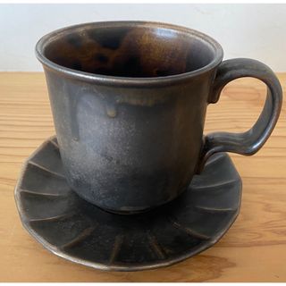 ANCIENT POTTERY マグカップ＆ソーサー(グラス/カップ)