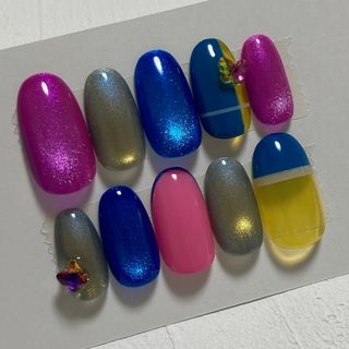 現品 / NAILTIP - 29 ハンドメイドのアクセサリー(ネイルチップ)の商品写真